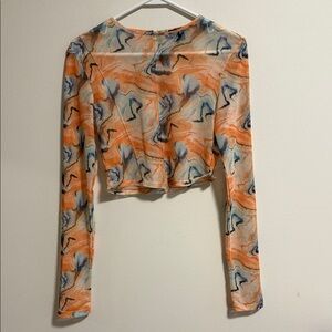 Alt Girl Multicolour Mesh Crop Top